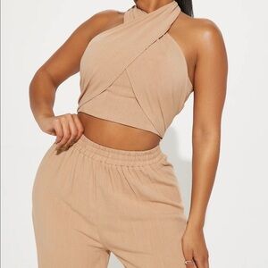 Fashion Nova Khaki Pant Set